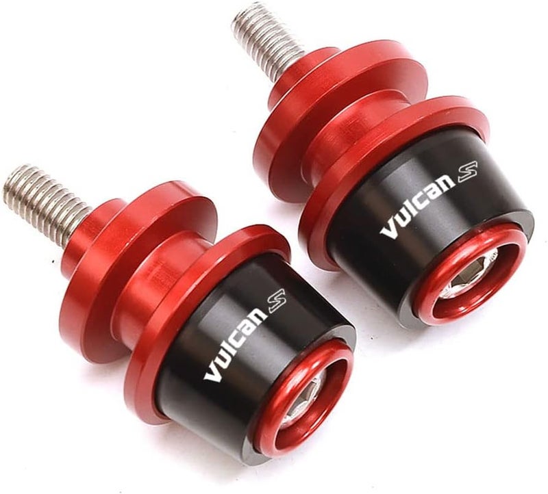MOWOK Motorcycle Accessories Aluminum Swing arm Spools Slider Stand Screw Fits For KAWASAKI Vulcan S 650 2015-2023 2024 2025 (Red) - Image 1